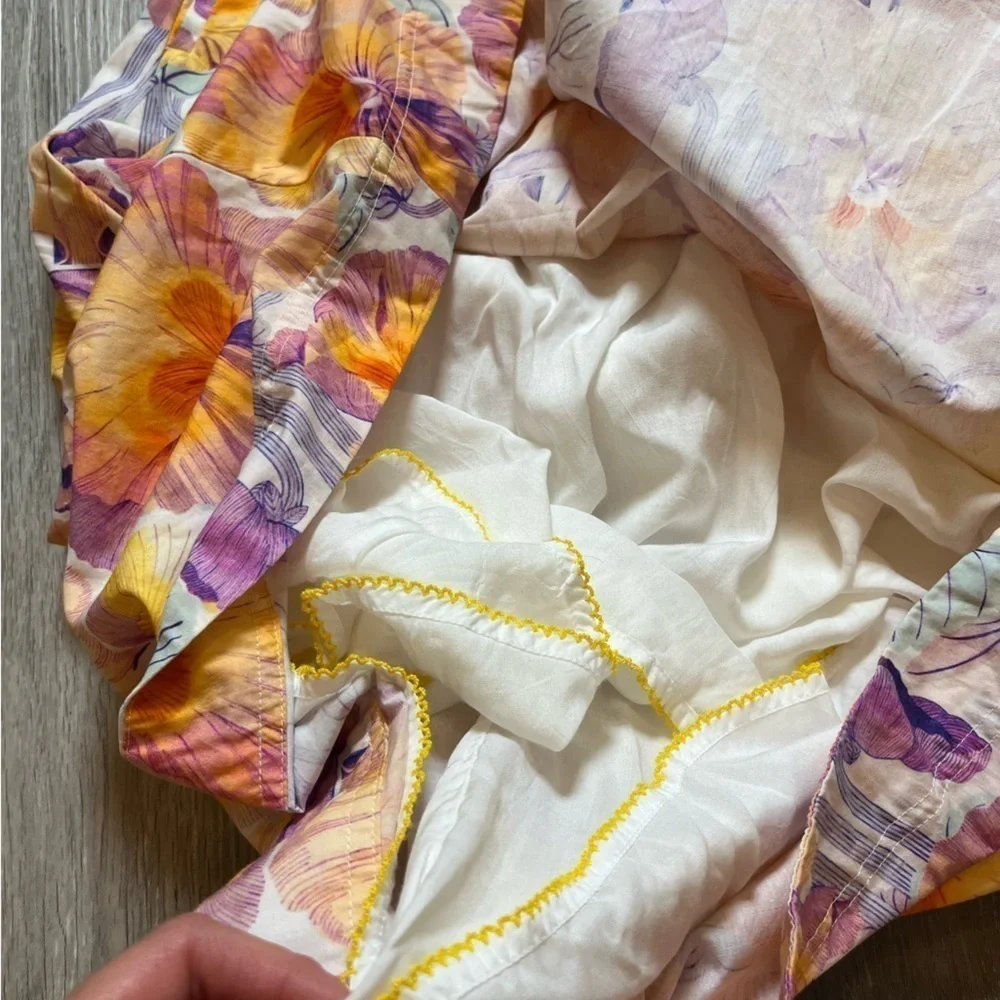 NWT Anthropologie Cecilia Pettersson Tie-Front Midi Dress Size 10